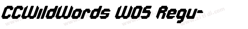 CCWildWords W05 Regu字体转换